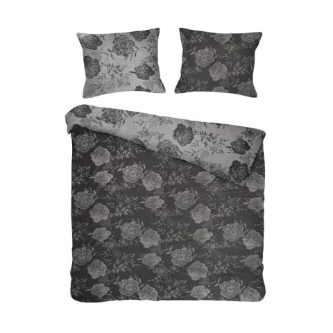 Pościel bawełniana 220x200 flory grafitowa liście żakardowa Cottonlove Jacquard Pościel bawełniana 220x200 flory grafitowa liście żakardowa Cottonlove Jacquard