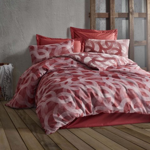 Pościel bawełniana 220x200 spoty ruda terra geometria żakardowa Cottonlove Jacquard Pościel bawełniana 220x200 spoty ruda terra geometria żakardowa Cottonlove Jacquard