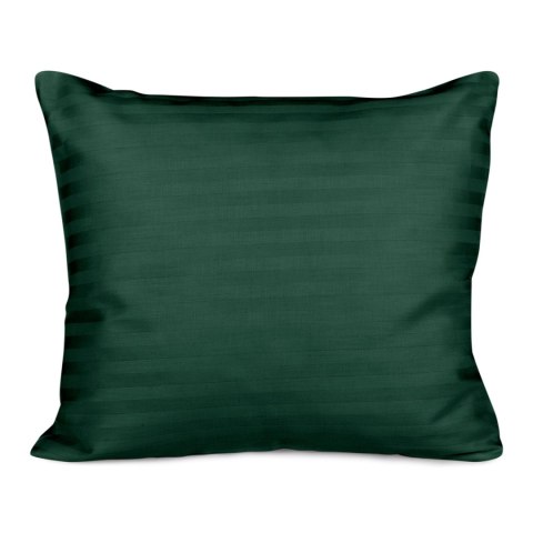 Poszewka satynowa 50x60 zielona ciemna pasy jednobarwna Cizgili adamaszkowa Poszewka satynowa 50x60 zielona ciemna pasy jednobarwna Cizgili adamaszkowa