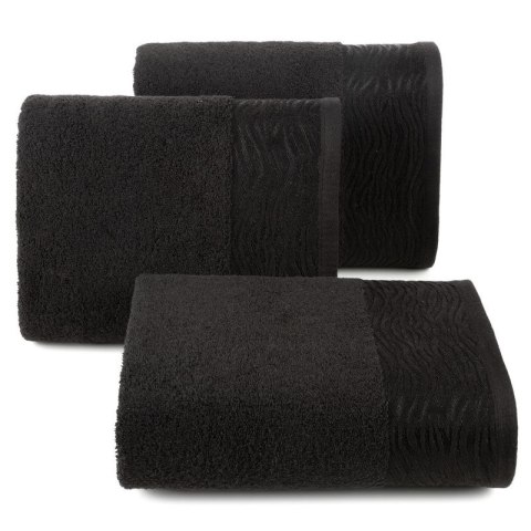 Ręcznik Dafne 50x90 czarny frotte 500 g/m2 Eurofirany Ręcznik Dafne 50x90 czarny frotte 500 g/m2 Eurofirany