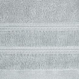 Ręcznik Glory 1 30x50 stalowy z welurową bordiurą i błyszczącą nicią 500g/m2 Eurofirany