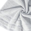 Ręcznik Glory 1 70x140 stalowy z welurową bordiurą i błyszczącą nicią 500g/m2 Eurofirany Ręcznik Glory 1 70x140 stalowy z welurową bordiurą i błyszczącą nicią 500g/m2 Eurofirany