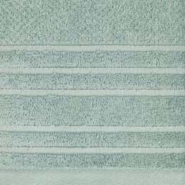 Ręcznik Glory 3 30x50 miętowy z welurową bordiurą i błyszczącą nicią 500g/m2 Eurofirany