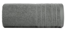 Ręcznik Glory 3 30x50 stalowy z welurową bordiurą i błyszczącą nicią 500g/m2 Eurofirany