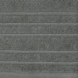 Ręcznik Glory 3 30x50 stalowy z welurową bordiurą i błyszczącą nicią 500g/m2 Eurofirany