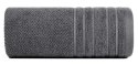 Ręcznik Glory 3 30x50 stalowy z welurową bordiurą i błyszczącą nicią 500g/m2 Eurofirany Ręcznik Glory 3 30x50 stalowy z welurową bordiurą i błyszczącą nicią 500g/m2 Eurofirany