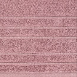 Ręcznik Glory 3 70x140 liliowy z welurową bordiurą i błyszczącą nicią 500g/m2 Eurofirany