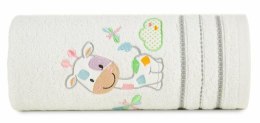 Ręcznik dziecięcy 50x90 Baby 33 biały Żyrafka 450g/m2 Eurofirany