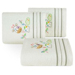 Ręcznik dziecięcy 50x90 Baby 33 biały Żyrafka 450g/m2 Eurofirany
