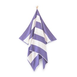 Ręcznik plażowy 100x160 Neon fioletowy biały pasy frotte 380 g/m2 7954/11