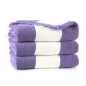 Ręcznik plażowy 100x160 Neon fioletowy biały pasy frotte 380 g/m2 7954/11 Ręcznik plażowy 100x160 Neon fioletowy biały pasy frotte 380 g/m2 7954/11