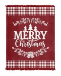 Koc bawełniany akrylowy 150x200 Merry Christmas czerwony świąteczny z frędzlami 103 JB Tureckie 25 Koc bawełniany akrylowy 150x200 Merry Christmas czerwony świąteczny z frędzlami 103 JB Tureckie 25