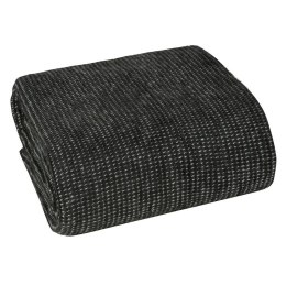 Koc narzuta dekoracyjna 200x220 Amber czarny bawełniany akrylowy D91