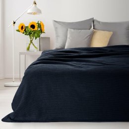 Koc narzuta dekoracyjna 200x220 Amber granatowy bawełniany akrylowy D91