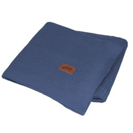 Kocyk bambusowy Mayamoo 80x100 03 granatowy denim w pudełku 50% bawełna 50% bambus 540g/m2