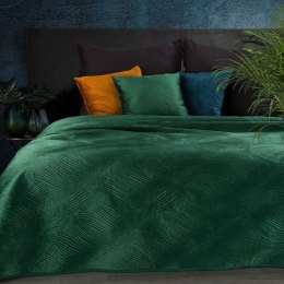 Narzuta dekoracyjna 170x210 Ria 5 zielona ciemna welurowa fale Eurofirany 1