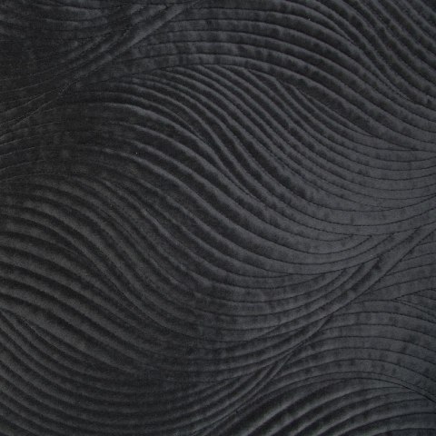 Narzuta dekoracyjna 220x240 Ria 5 czarna welurowa fale Eurofirany 1 Narzuta dekoracyjna 220x240 Ria 5 czarna welurowa fale Eurofirany 1