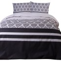 Pościel flanelowa 140x200 Ornamenty szara czarna z jedną poszewką 31494/1 Flanela 3 Darymex Pościel flanelowa 140x200 Ornamenty szara czarna z jedną poszewką 31494/1 Flanela 3 Darymex