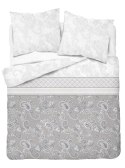 Pościel flanelowa 220x200 Paisley szara biała 4032 B Flanela 2022 Pościel flanelowa 220x200 Paisley szara biała 4032 B Flanela 2022