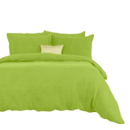 Pościel frotte 160x200 zielona 014 nowa jednobarwna Darymex