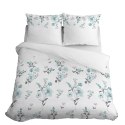 Pościel satynowa 220x200 Kwiaty biała miętowa 4054 A Home Satin 124 Pościel satynowa 220x200 Kwiaty biała miętowa 4054 A Home Satin 124