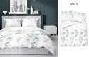 Pościel satynowa 220x200 Kwiaty biała miętowa 4054 A Home Satin 124 Pościel satynowa 220x200 Kwiaty biała miętowa 4054 A Home Satin 124