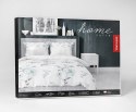 Pościel satynowa 220x200 Kwiaty biała miętowa 4054 A Home Satin 124 Pościel satynowa 220x200 Kwiaty biała miętowa 4054 A Home Satin 124