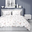 Pościel satynowa 220x200 Kwiaty biała różowa jasna 4060 A Home Satin 124 Pościel satynowa 220x200 Kwiaty biała różowa jasna 4060 A Home Satin 124