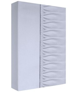 Prześcieradło bawełniane z gumką 220x200 srebrne na materac o wysokości do 25 cm