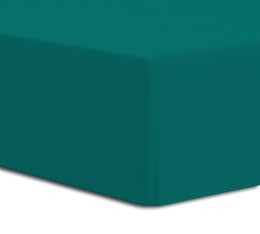 Prześcieradło jersey elastan 140x200 z gumką zielony na wysoki materac 25 cm Luxury
