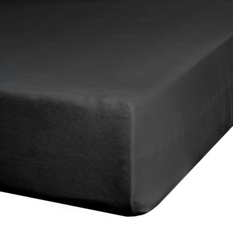 Prześcieradło jersey z gumką 120x200 czarne na wysoki materac 25 cm 125 g/m2 D91 Prześcieradło jersey z gumką 120x200 czarne na wysoki materac 25 cm 125 g/m2 D91