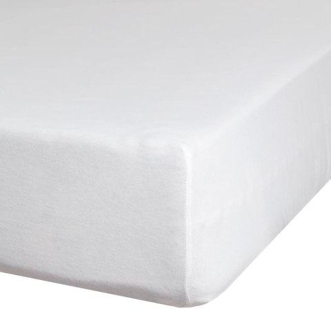 Prześcieradło jersey z gumką 160x200 białe na wysoki materac 30 cm 125 g/m2 D91 Prześcieradło jersey z gumką 160x200 białe na wysoki materac 30 cm 125 g/m2 D91