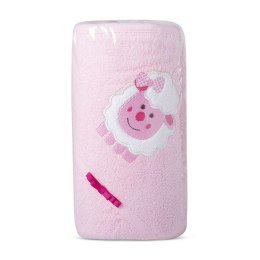 Ręcznik T/0472 Baby 31 75x75 ręcznik z kapturkiem różowy upominkowy 500g/m2 Eurofirany