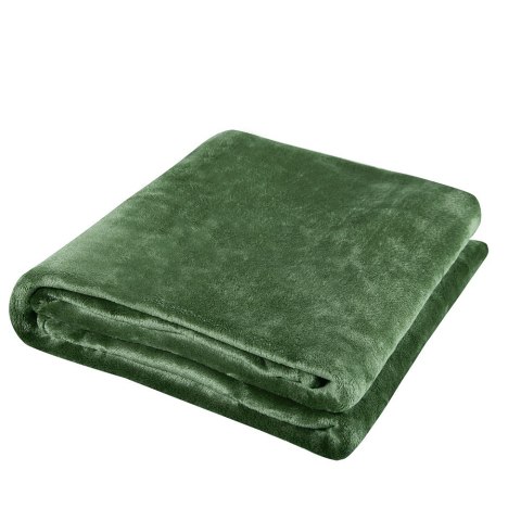 Koc narzuta z mikrofibry 200x220 Comfort zielony ciemny 18 Koc narzuta z mikrofibry 200x220 Comfort zielony ciemny 18