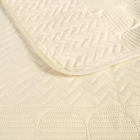 Narzuta dekoracyjna 170x210 Elegant kremowa welurowa geometryczna dwustronna Darymex Narzuta dekoracyjna 170x210 Elegant kremowa welurowa geometryczna dwustronna Darymex