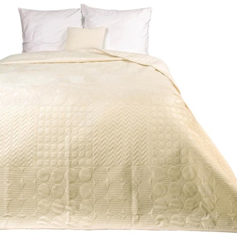 Narzuta dekoracyjna 170x210 Elegant kremowa welurowa geometryczna dwustronna Darymex Narzuta dekoracyjna 170x210 Elegant kremowa welurowa geometryczna dwustronna Darymex