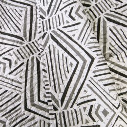 Narzuta dekoracyjna 170x210 Tarik biała czarna geometryczna Darymex