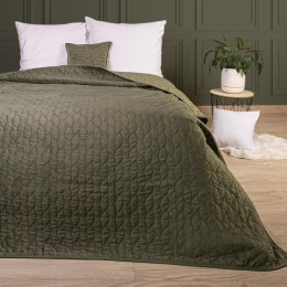 Narzuta dekoracyjna 170x210 Verde zielona welurowa liście dwustronna Darymex