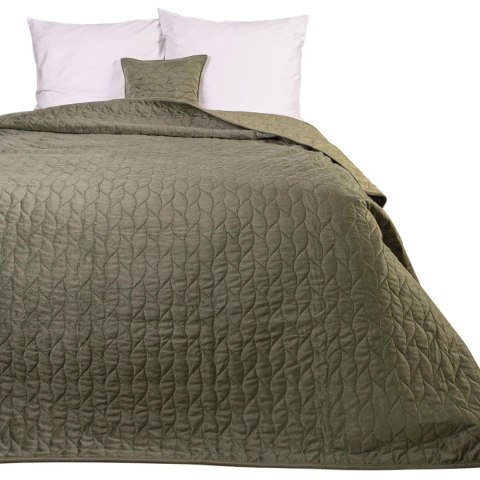 Narzuta dekoracyjna 170x210 Verde zielona welurowa liście dwustronna Darymex Narzuta dekoracyjna 170x210 Verde zielona welurowa liście dwustronna Darymex