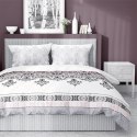 Pościel bawełniana 140x200 Glamour biała różowa ornamenty orientalna 3833 A Bawełna 88 Pościel bawełniana 140x200 Glamour biała różowa ornamenty orientalna 3833 A Bawełna 88