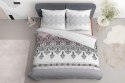 Pościel bawełniana 140x200 Glamour biała różowa ornamenty orientalna 3833 A Bawełna 88 Pościel bawełniana 140x200 Glamour biała różowa ornamenty orientalna 3833 A Bawełna 88