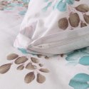 Pościel bawełniana 140x200 biała turkusowa kwiaty 71475/1 Cottonlove 6 Pościel bawełniana 140x200 biała turkusowa kwiaty 71475/1 Cottonlove 6