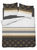 Pościel bawełniana 140x200 glamour ornamenty grafitowa złota 3835 A Bawełna 88 Pościel bawełniana 140x200 glamour ornamenty grafitowa złota 3835 A Bawełna 88