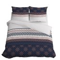 Pościel bawełniana 140x200 glamour ornamenty granatowa pudrowa 3835 B Bawełna 88 Pościel bawełniana 140x200 glamour ornamenty granatowa pudrowa 3835 B Bawełna 88