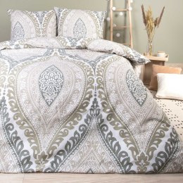 Pościel bawełniana 160x200 beżowa ornamenty 71476/1 Cottonlove 6