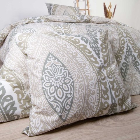 Pościel bawełniana 160x200 beżowa ornamenty 71476/1 Cottonlove 6 Pościel bawełniana 160x200 beżowa ornamenty 71476/1 Cottonlove 6