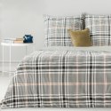 Pościel bawełniana 220x200 Ada 02 szara kratka Eurofirany Pościel bawełniana 220x200 Ada 02 szara kratka Eurofirany