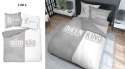 Pościel bawełniana 220x200 Queen King szara biała 4100 A Holland 129 Pościel bawełniana 220x200 Queen King szara biała 4100 A Holland 129