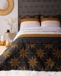 Pościel bawełniana 220x200 glamour ornamenty grafitowa złota 3835 A Bawełna 88 Pościel bawełniana 220x200 glamour ornamenty grafitowa złota 3835 A Bawełna 88