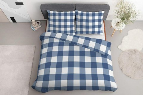 Pościel bawełniana 220x200 krata niebieska biała 3840 B Bawełna 88 Pościel bawełniana 220x200 krata niebieska biała 3840 B Bawełna 88